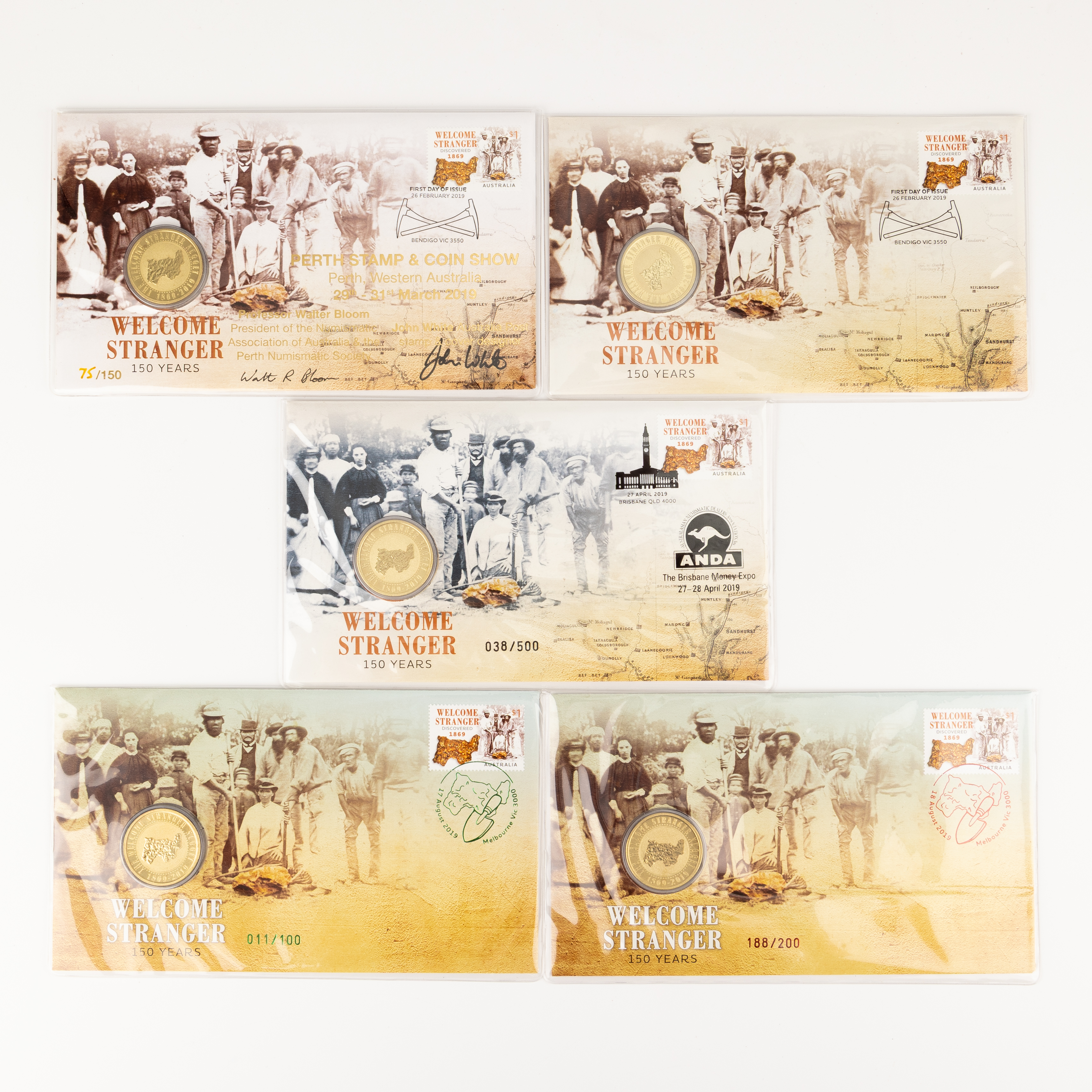 166 · Miscellaneous, One Dollar, 2019,  UNC