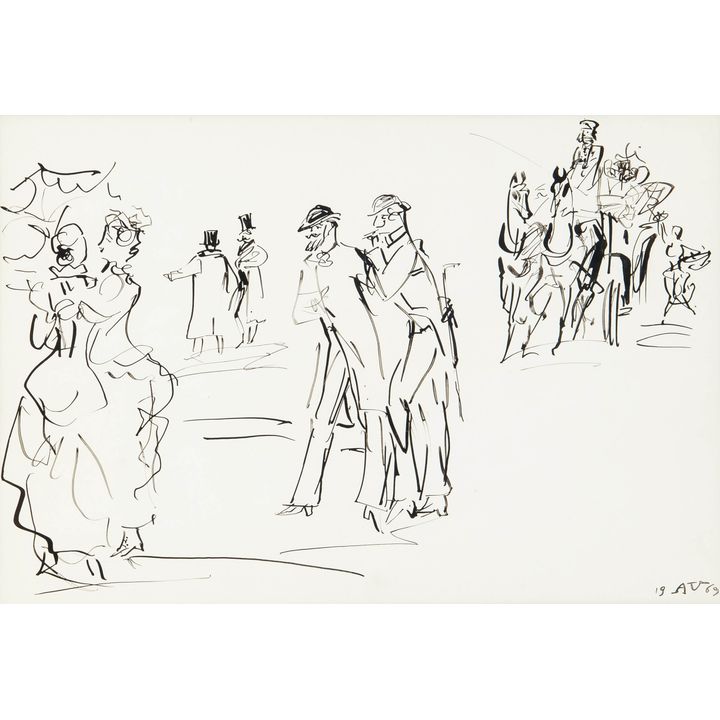 Antoni Uniechowski | Na spacerze, 1969 r.