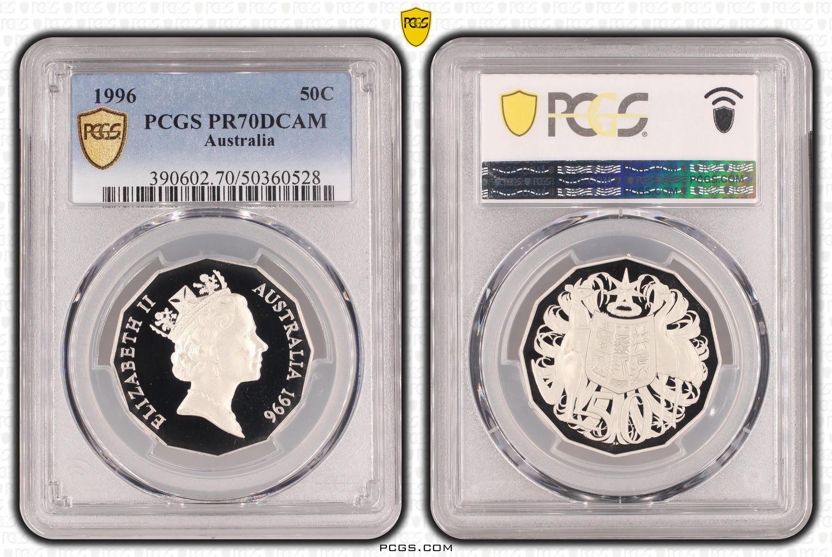 POP 14/0, Fifty Cent, 1996, PCGS PR70DCAM