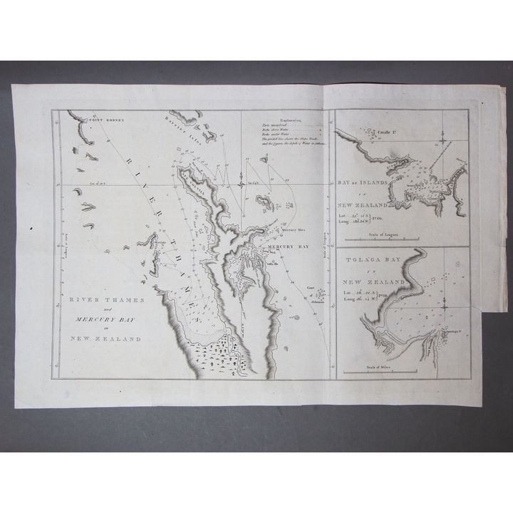 COOK, JAMES [3 charts] - Chart of Cook’s Strait in New Zealand