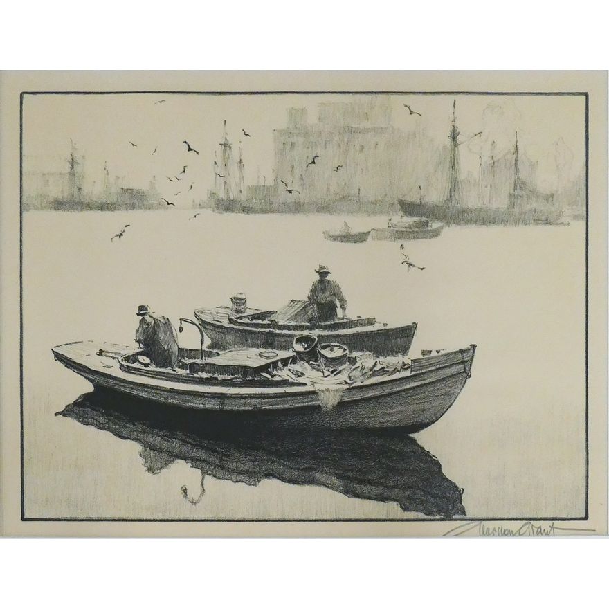 Gordon Grant ''Reflection'' Signed Lithograph Matted 16''x20'' - AAA print