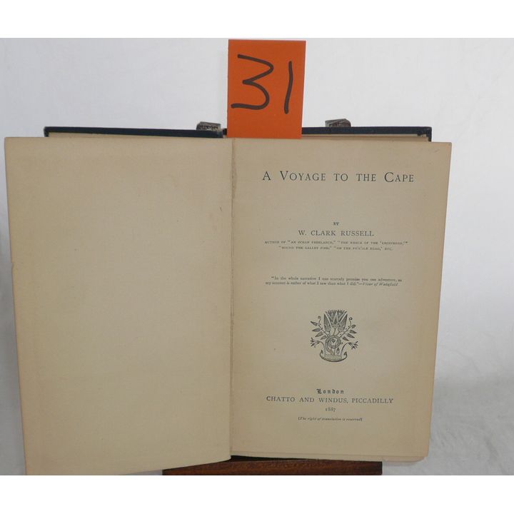 RUSSELL, W. CLARK - A VOYAGE TO THE CAPE,