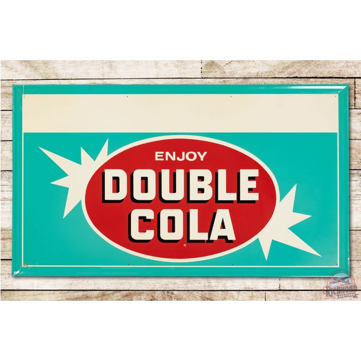 Enjoy Double Cola Tin Sign