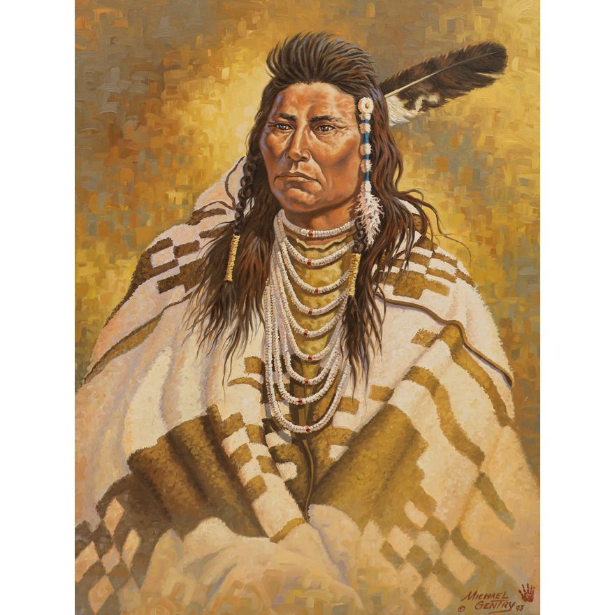 Michael Gentry ''Chief Joseph'' 1993 Oil