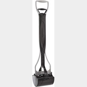 LARGE AMAZON BASICS LIGHTWEIGHT, SPRING-LOADED PET-WASTE POOPER SCOOPER, LARGE