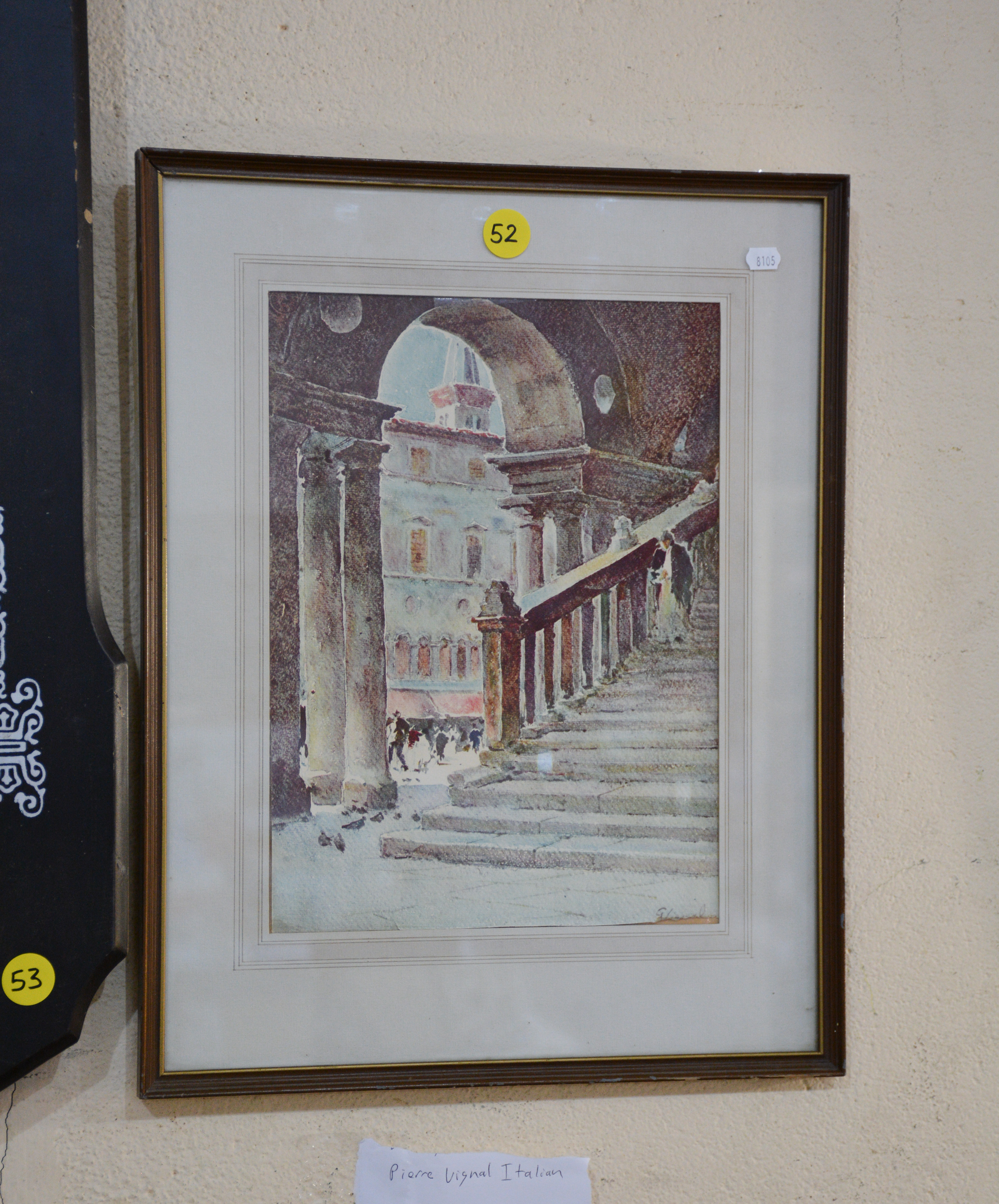 Pierre Vignal Italian Framed Art — NZ auction result