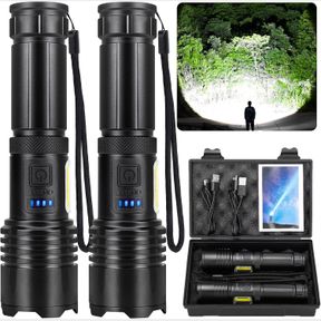 BEFAMALI RECHARGEABLE FLASHLIGHTS HIGH LUMENS, SUPER BRIGHT FLASHLIGHT WITH 7 MODES, WATERPROOF LED FLASHLIGHT, HANDHELD POWERFUL