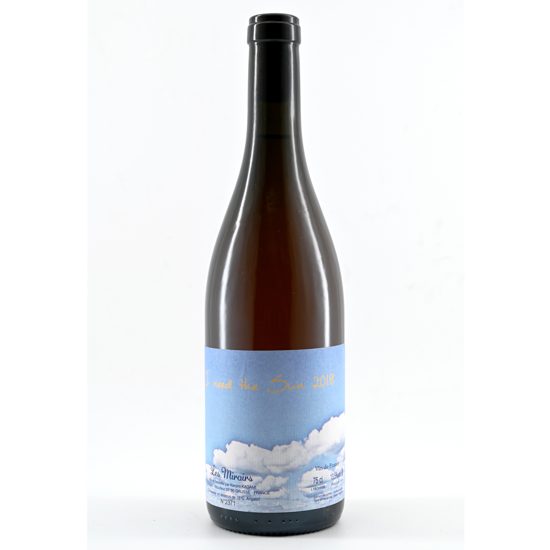 I need the sun (Domaine des Miroirs) 2018 | TOPLOT