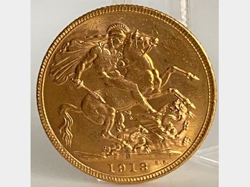1913 GEORGE V MELBOURNE MINT GOLD SOVEREIGN