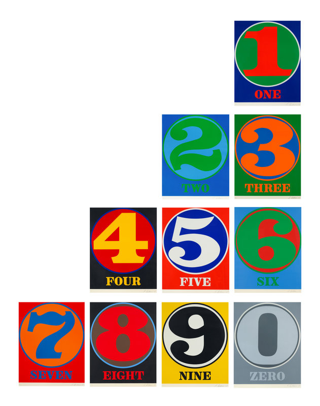Robert Indiana
(American, 1928-2018)
Numbers (the complete portfolio), 1968