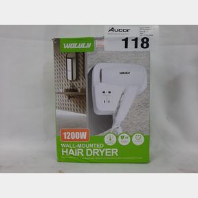 WOLULU AS-51481 WALL MOUNTED HAIR DRYER 1200W - WOLULU AS-51481 WALL MOUNTED HAIR DRYER 1200W
