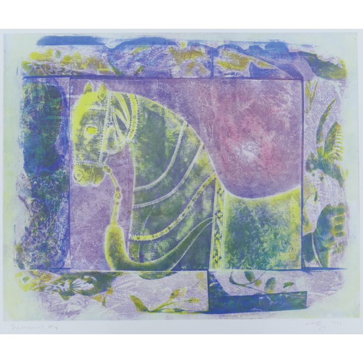 Carolyn Krieg ''Trojan Horse'' 1999 Monoprint