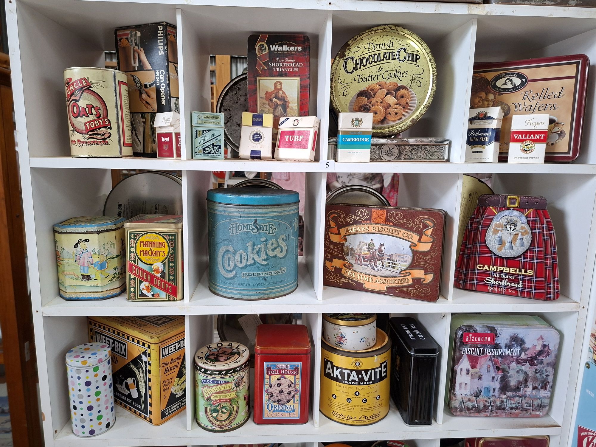 5 · ASSORTED TINS