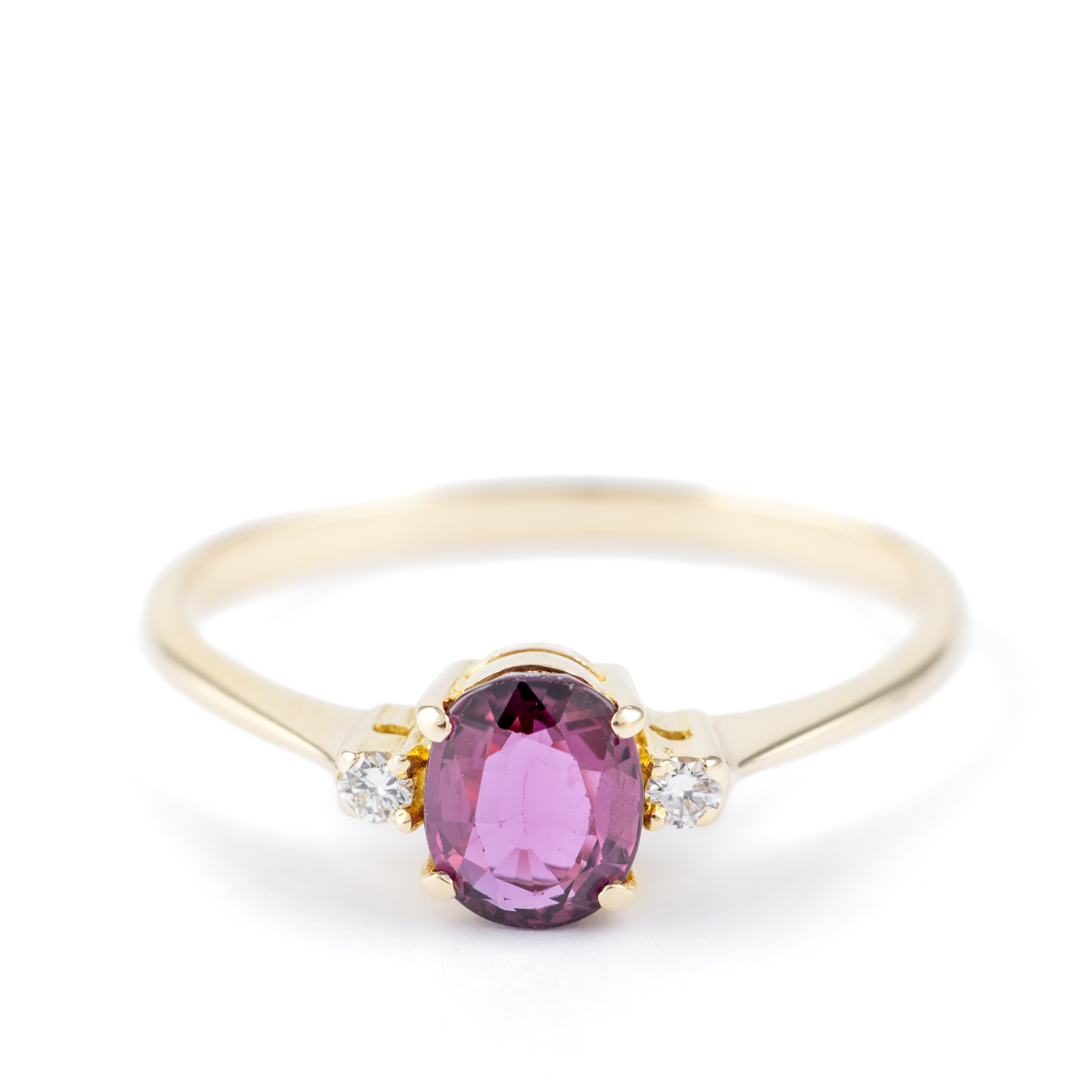 204 · Ruby & Diamond Ring 14ct Gold