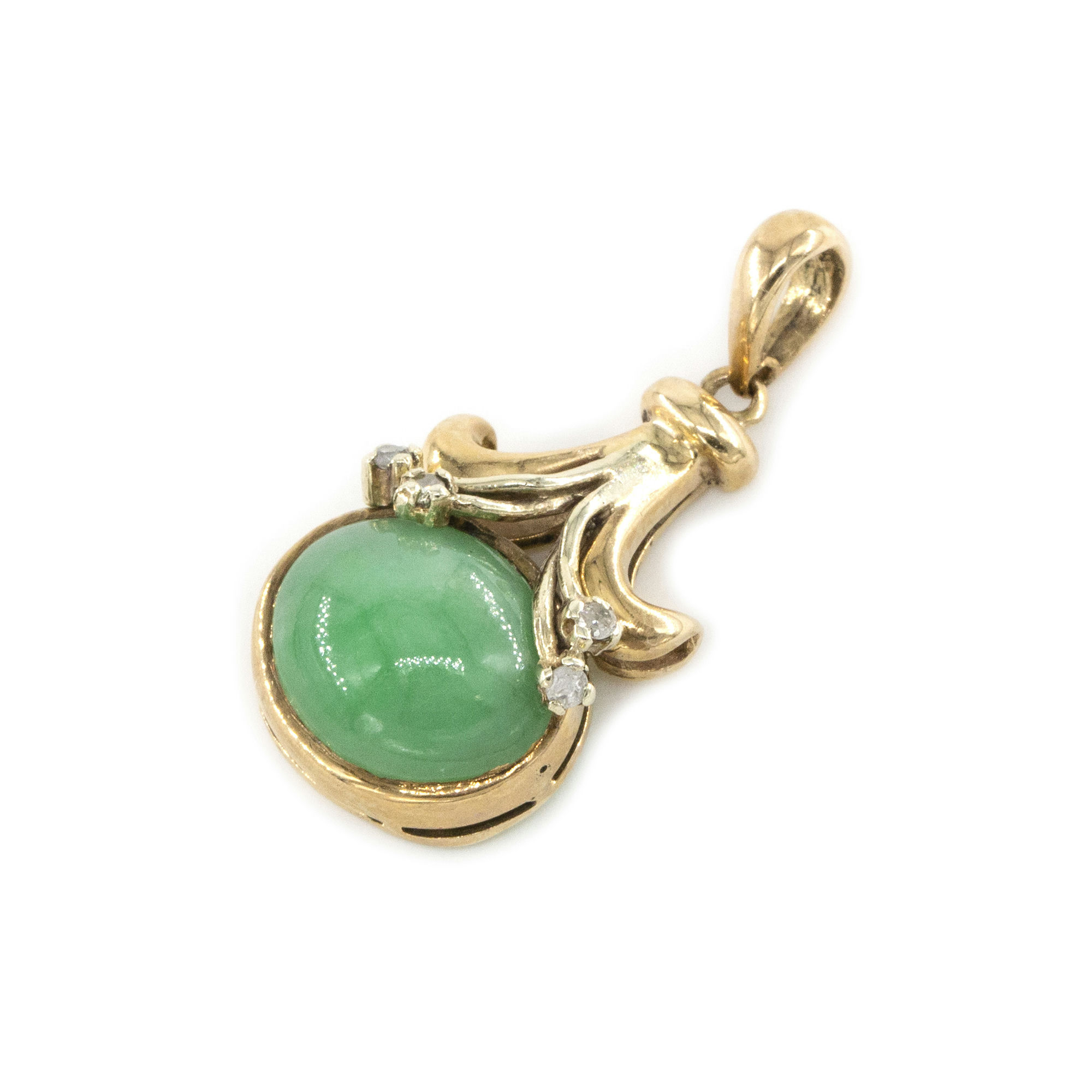 Jade Pendant 9ct Gold,