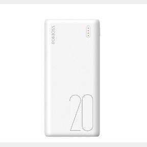 ROMOSS SIMPLE 20 20000MAH DUAL OUTPUT POWER BANK - WHITE
