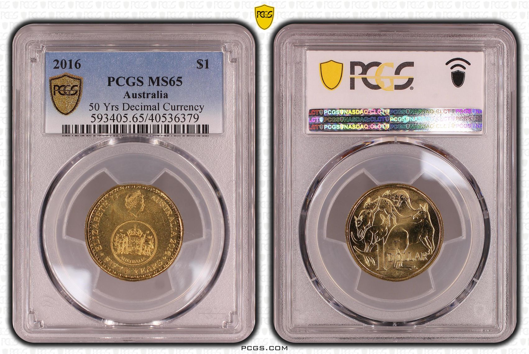 50 Yrs Decimal Currency, One Dollar, 2016, PCGS MS65