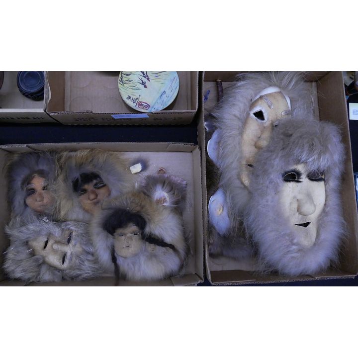 2 Boxes Eskimo Seal Skin Masks- 9pc Total