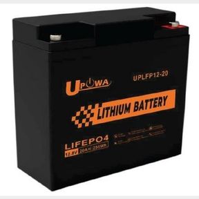 LITHIUM ION BATTERY 12V - UPOWA LITHIUM BATTERY LI-FEPO4 -20AH - 52055/33348