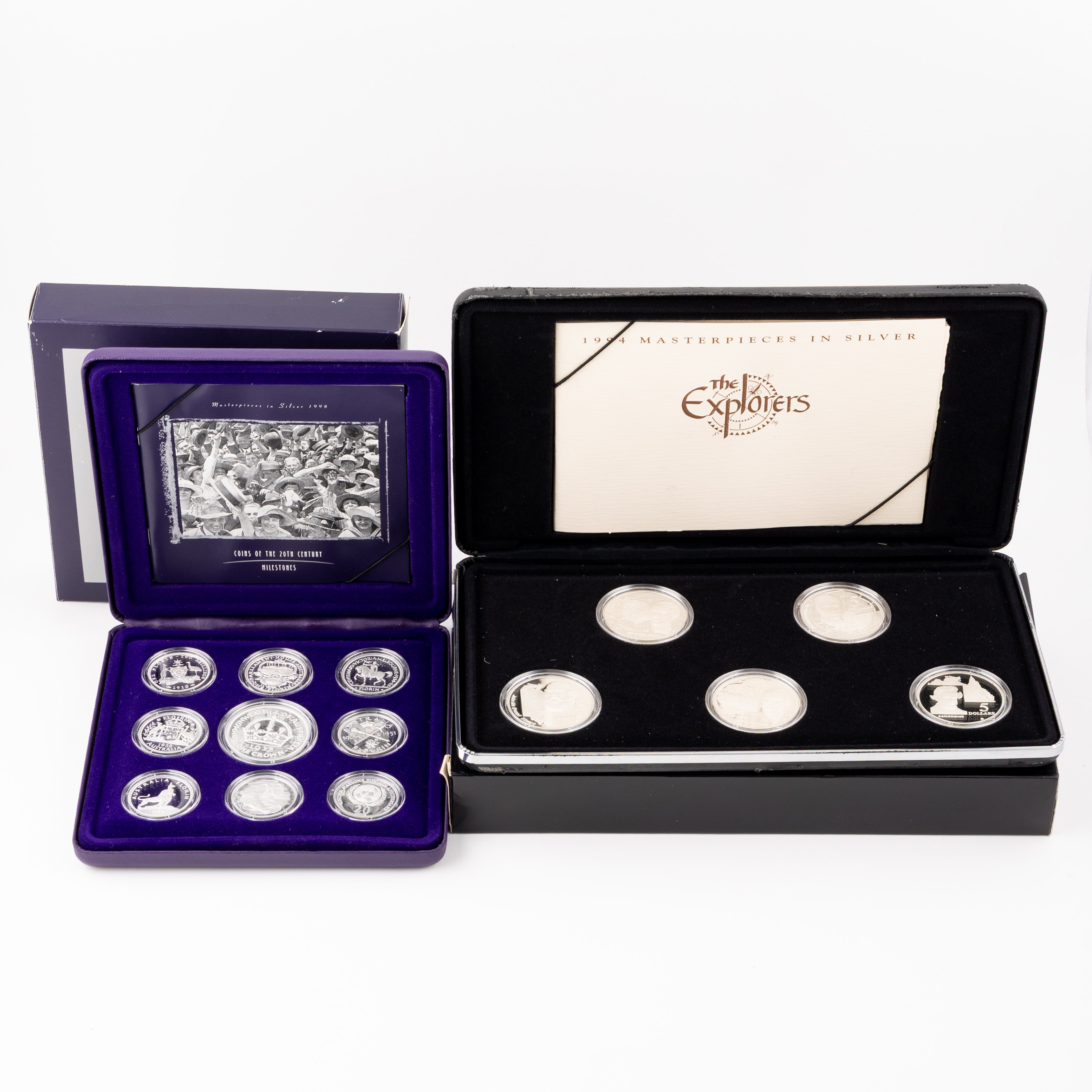 Elizabeth II, RAM - Masterpieces in Silver, Twenty Cents - Five Dollars, 1994 - 1998, FDC
