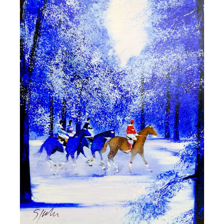 Victor Spahn ''To the Paddock'' Oil on Canvas