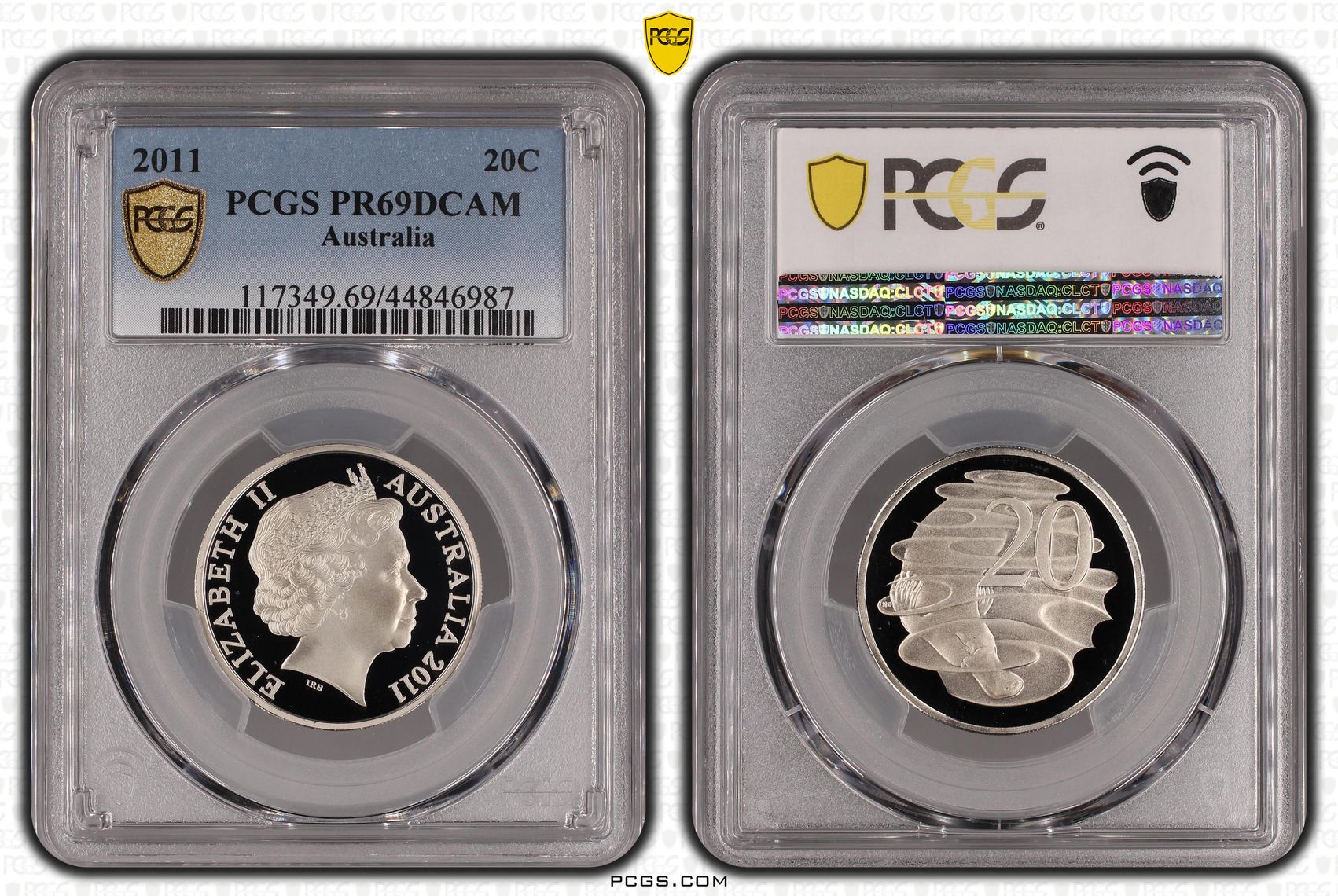 Twenty Cent, 2011, PCGS PR69DCAM