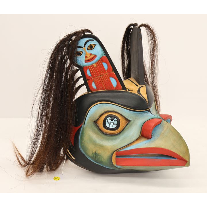 Northwest Coast Style Wood Bird Mask