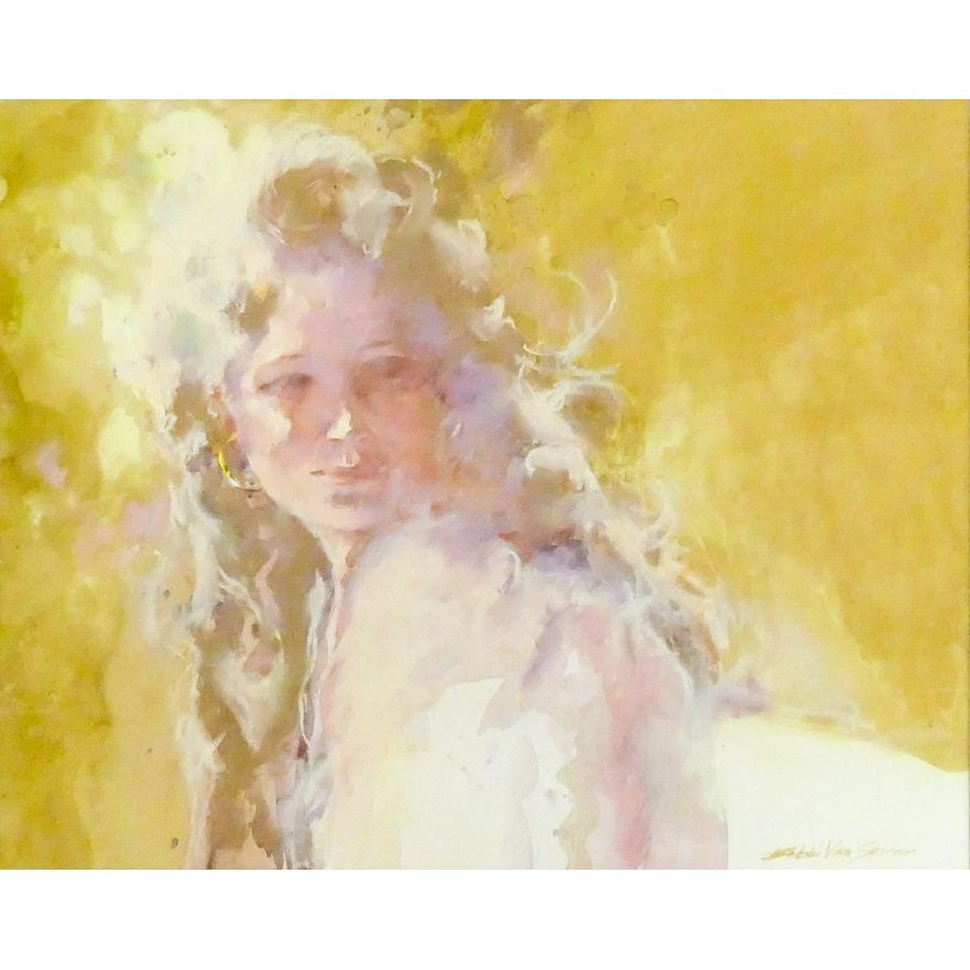 Bobbi Van Skiver ''Summer Sun'' 1982 Signed Watercolor