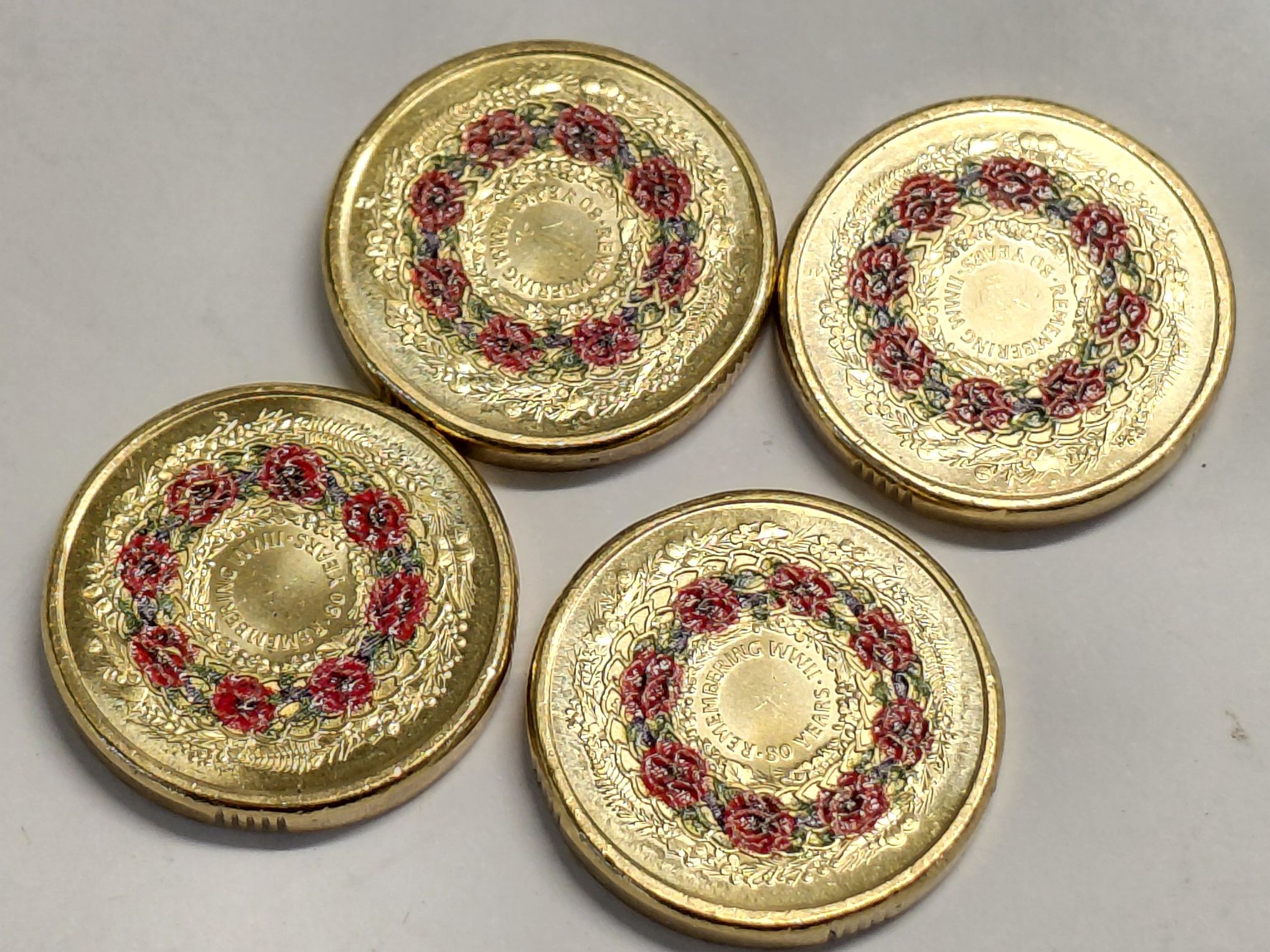 Coloured $2 Coins