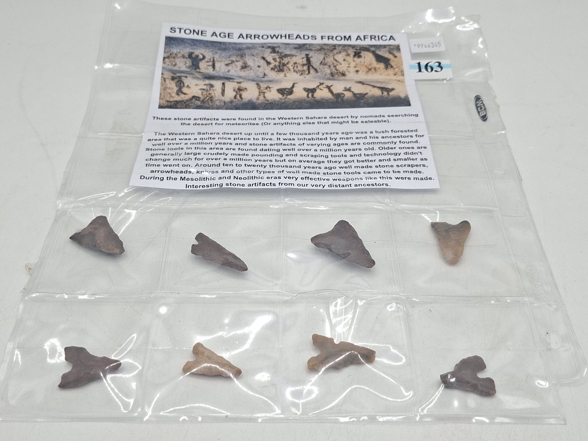 NEOLITHIC STONE AGE ARROWHEADS