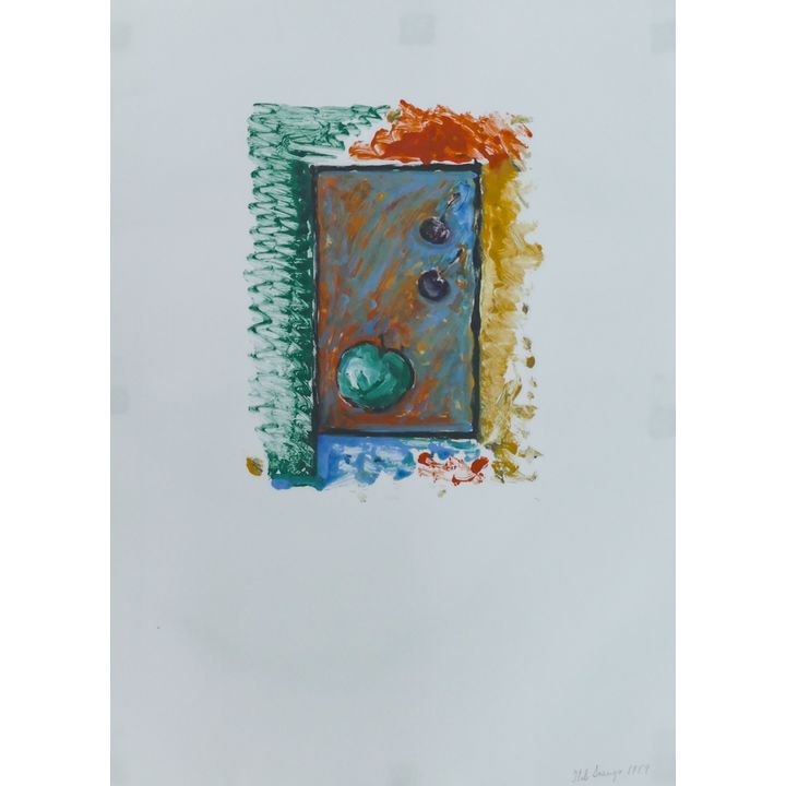 Italo Scanga ''Untitled'' (Fruit) 1989 Monotype
