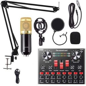 Professional Condenser Microphone And Sound Card BM800 Unable to test