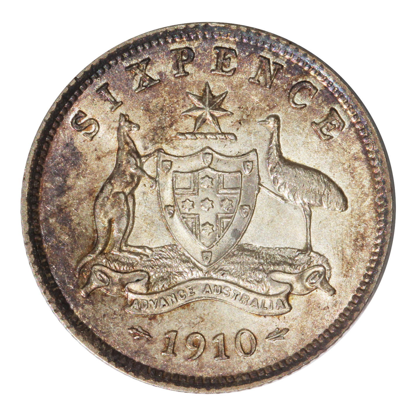 972. · Edward VII, Sixpence, 1910, Uncirculated