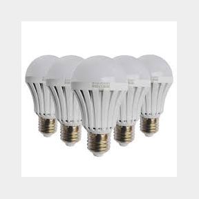Mega Loadshedding Rechargeable LED Light Bulb - Cool White - 5 Pack - Bar 9902044504722-51748/6212 SN B1 (S5)