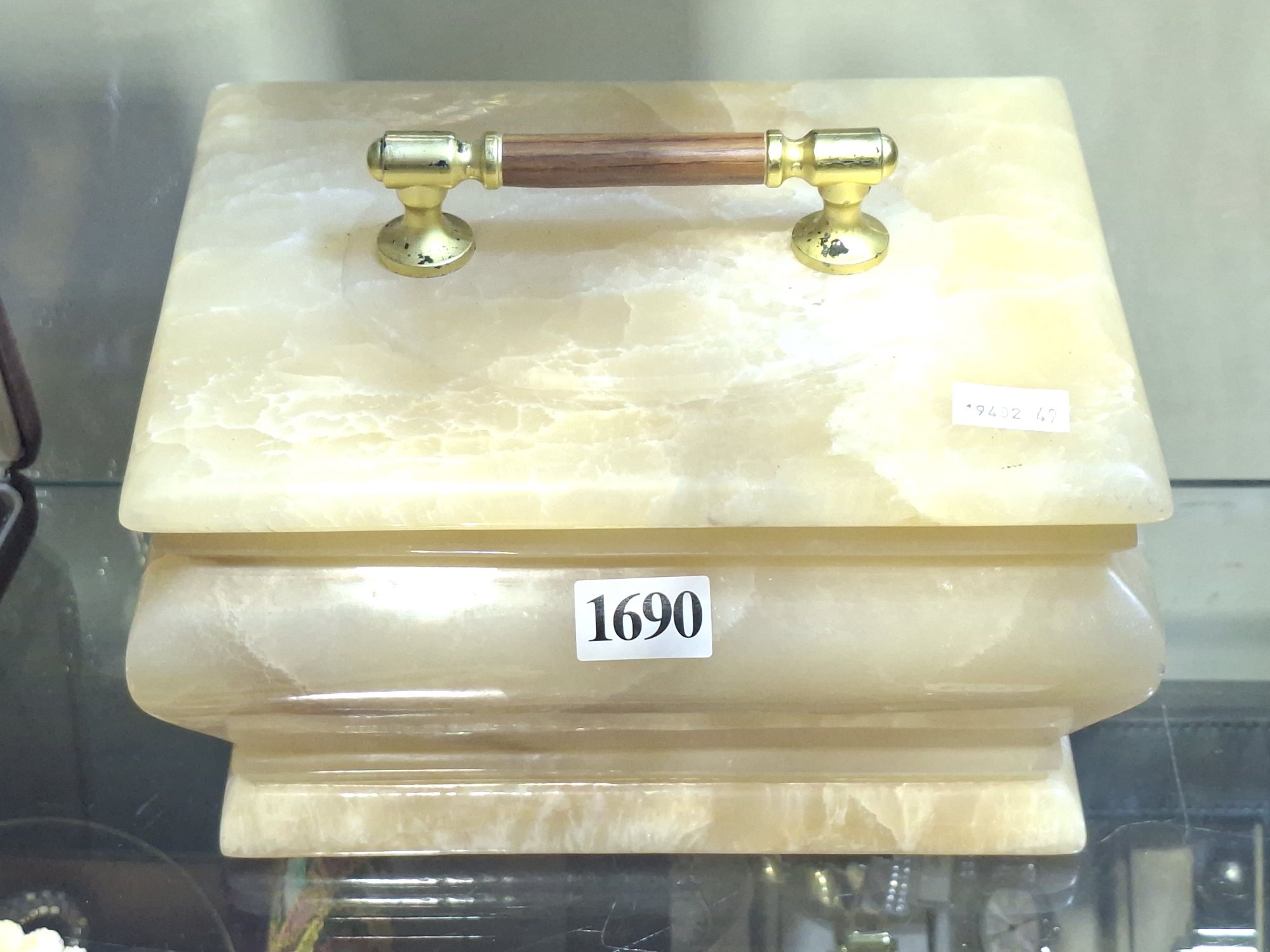 ALABASTER JEWELLERY CASKET