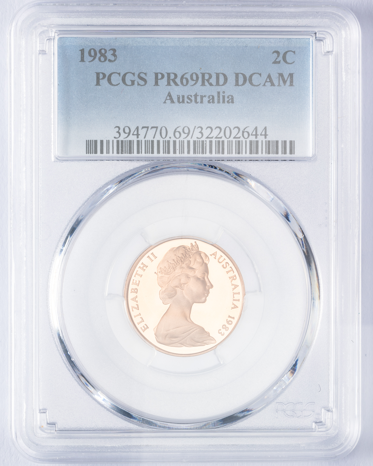 Elizabeth II, Two Cent, 1983, PCGS PR69DCAM