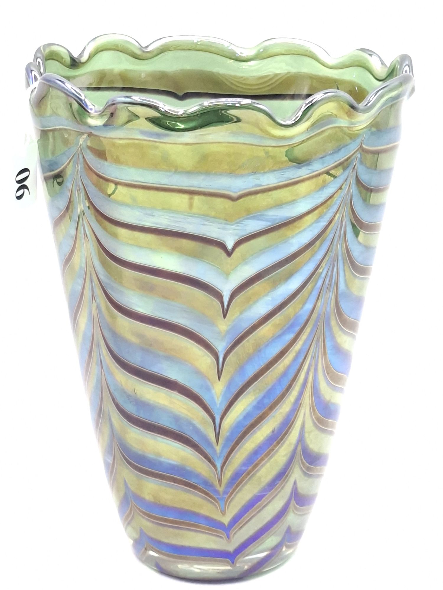 Loetz Style Art Glass Vase