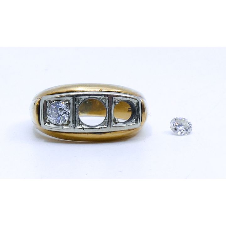 Men's .73ctw Diamond 14k Ring Size 10