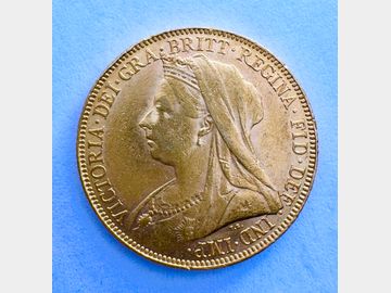 1899 VICTORIA LONDON MINT OLD HEAD GOLD SOVEREIGN