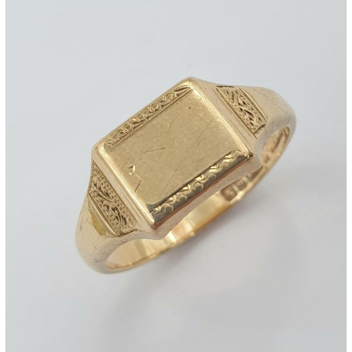 9ct Y/G Signet Ring