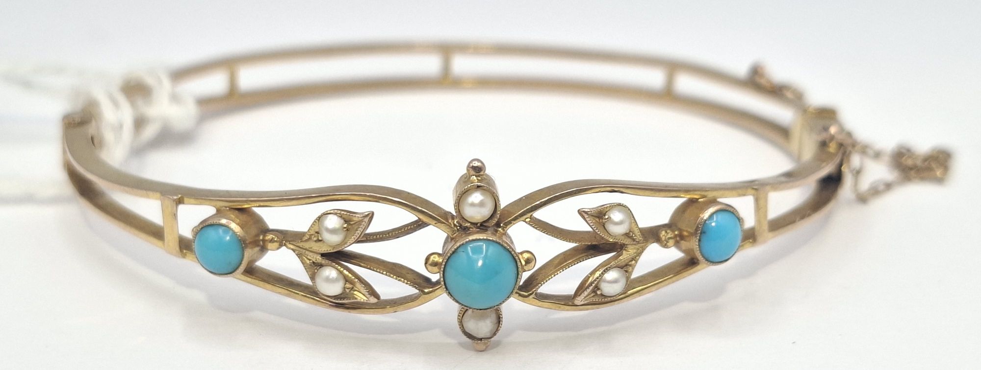 Antique 9ct Hinged Bracelet