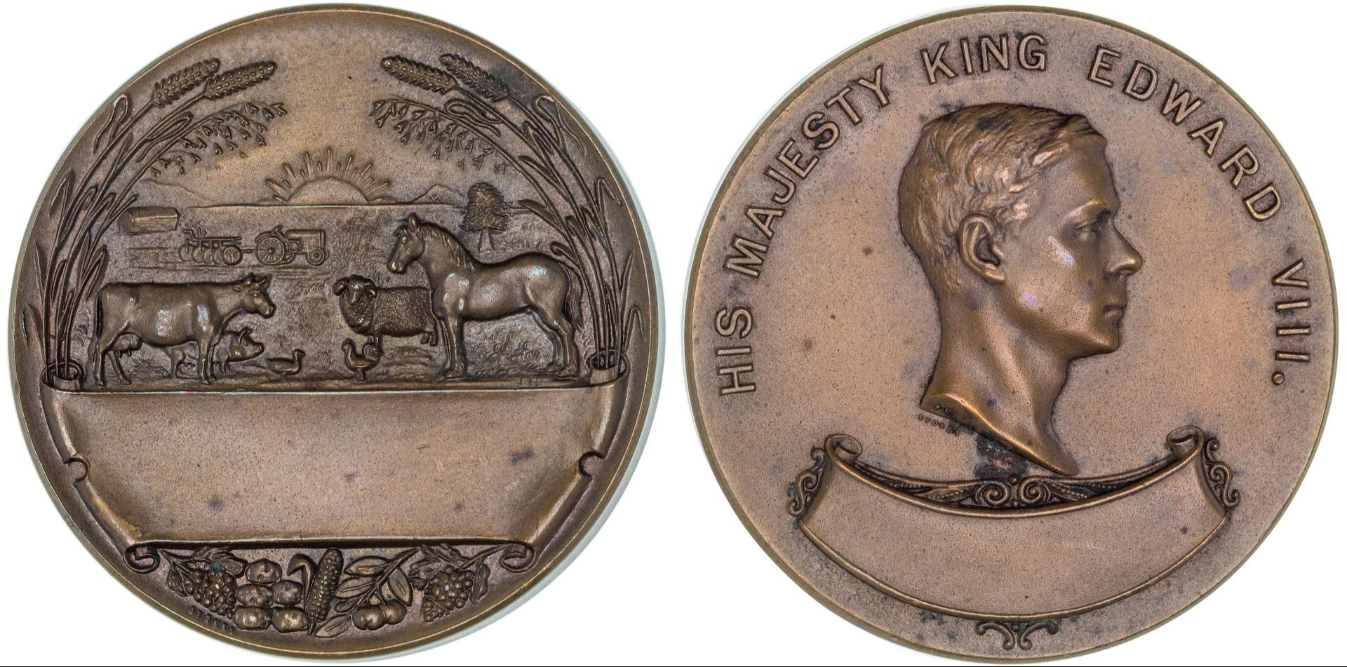 Edward VIII, Royal Agricultural Society of New South Wales UNC