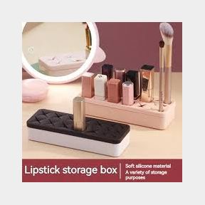 Silicone Based Cosmetics Organizer Pink Cosmetic Organizer |
