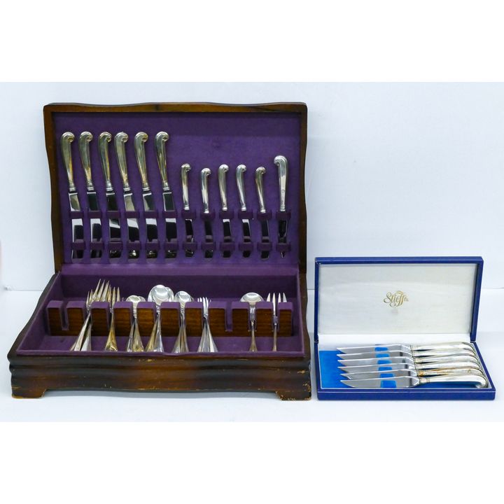 58pc Stieff ''Queen Anne'' Sterling Flatware Service for Six