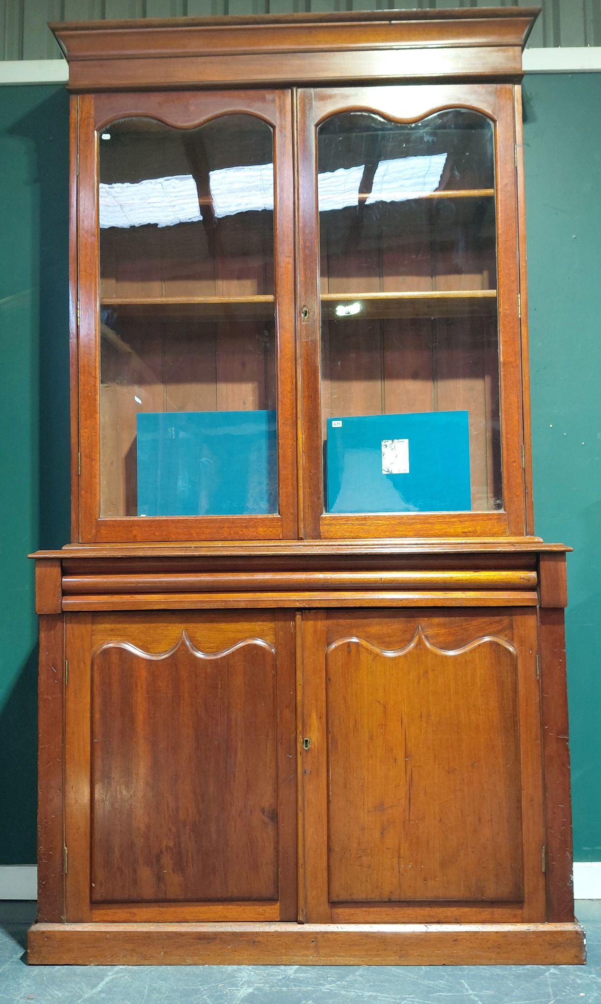 634 · QUALITY COLONIAL CEDAR BOOKCASE