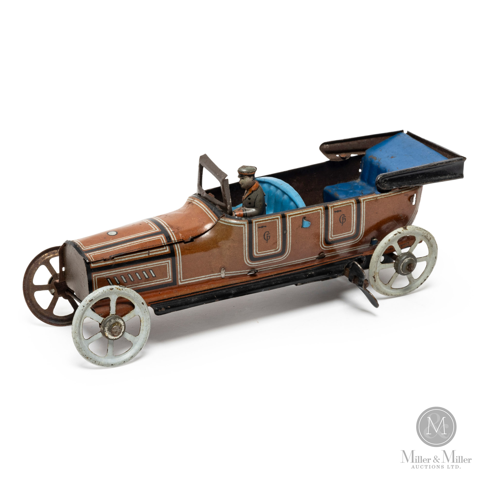 Jouet Miniature Penny Toys – Limousine Avec Chauffeur – Georges Fischer – Allemagne