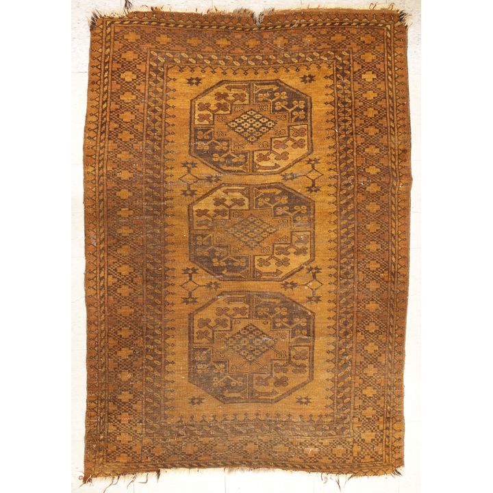 Antique Beluch Afghan Oriental Rug 5'x3'6'' - Some damage