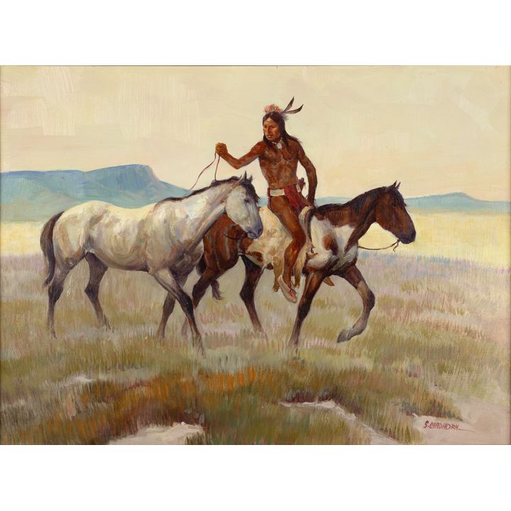 Shep Chadhorn (20th Century), His Favorite Horse