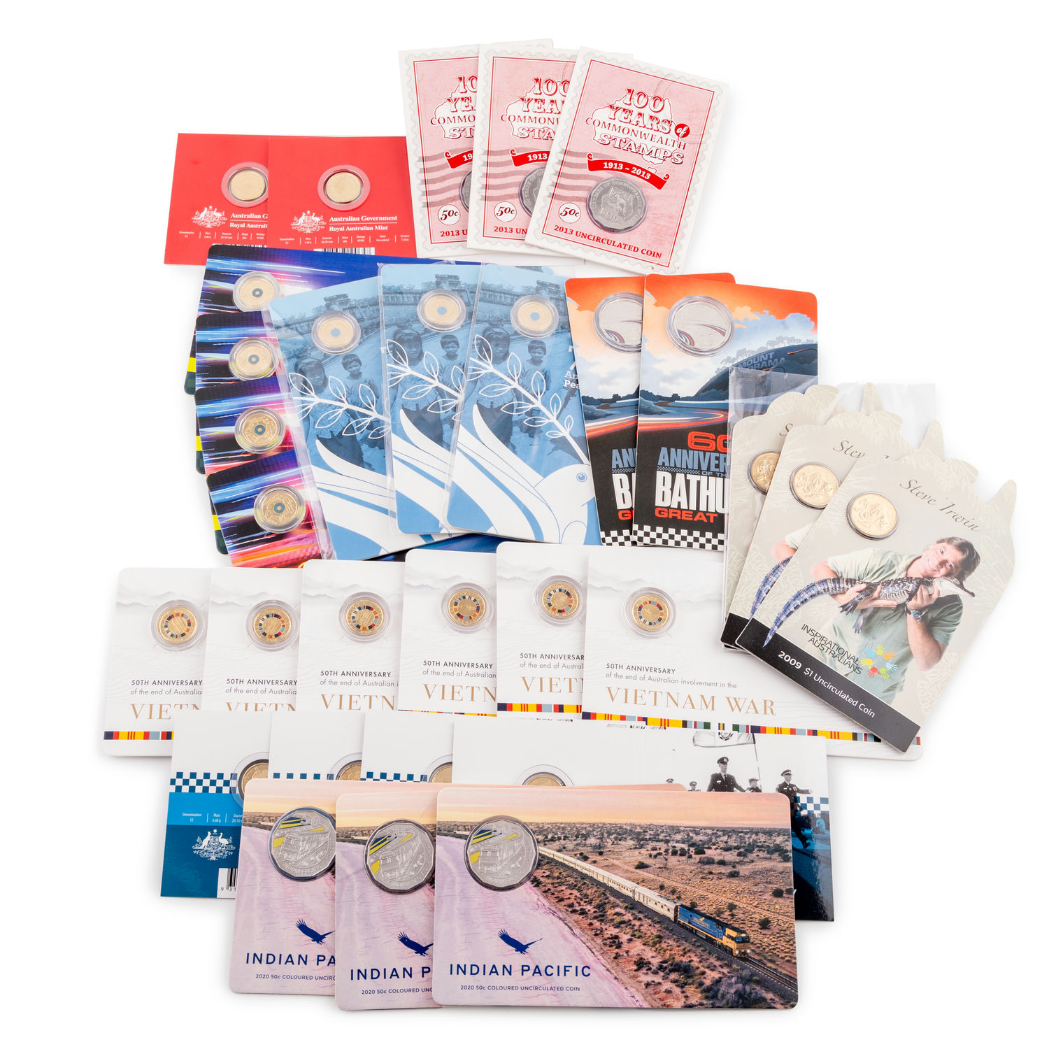 Elizabeth II, Miscellaneous Carded Issues, Accumulation, 2009 - 2023, UNC