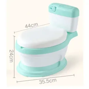 Totland Baby Toddler Training Potty with Cushioned Seat Ring Blue |